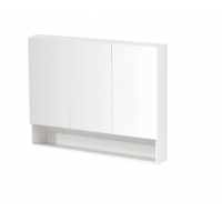 PVC Gloss White Shaving Cabinet With Under Shelf